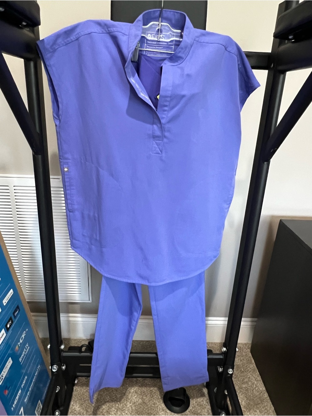 Figs Women's Scrub Set in Periwinkle